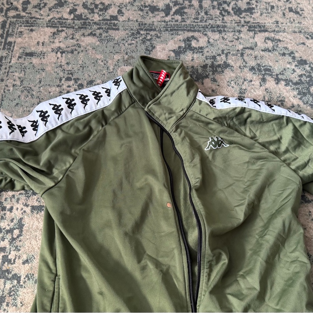 Kappa Men's Olive Green Track Jacket